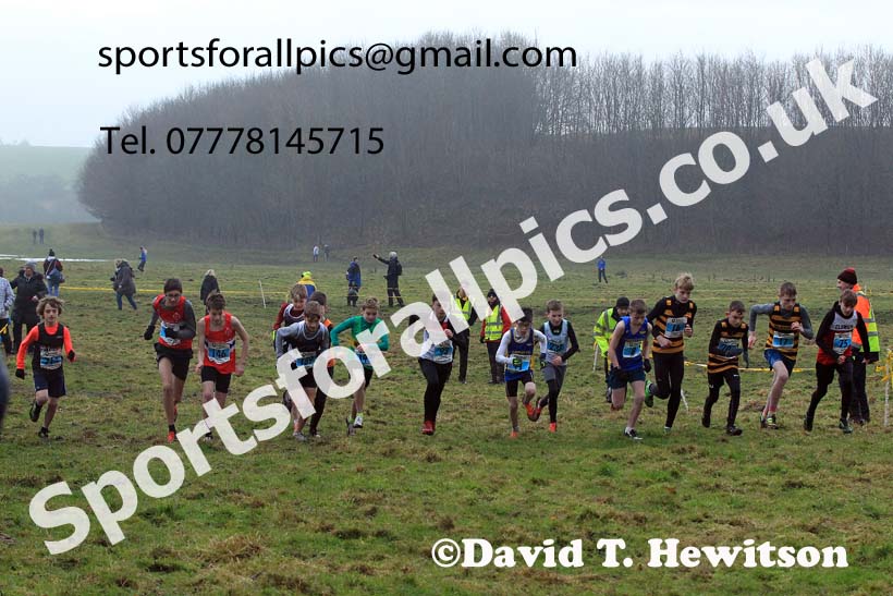 Boys under-13s 2022 North Eastern Harrier League, Thornley Farm, Peterlee, County Durham. Photo: David T. Hewitson/Sports for All Pics